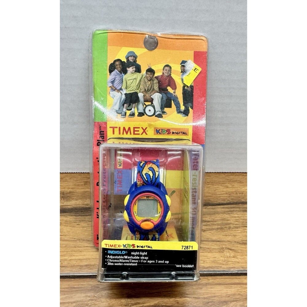 Timex Kids Digital Watch Flame Theme Indiglo 2000 NEW Vintage